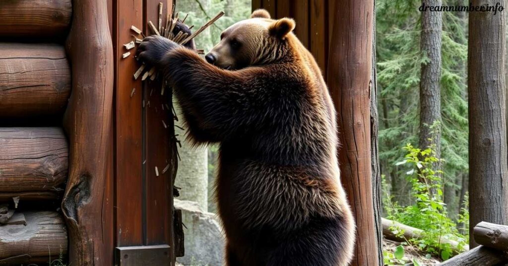 A Bear Breaking Down the Door