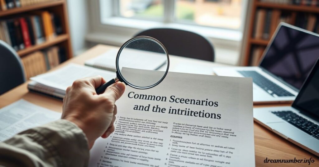 Common Scenarios and Their Interpretations