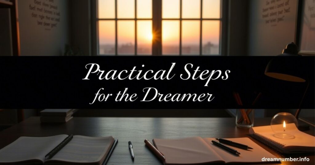 Practical Steps for the Dreamer