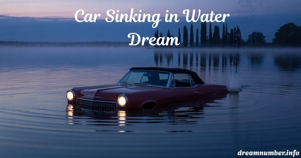 Car Sinking in Water Dream: Meaning & Interpretation