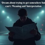 Dream about trying to get somewhere but can’t: Meaning and Interpretation